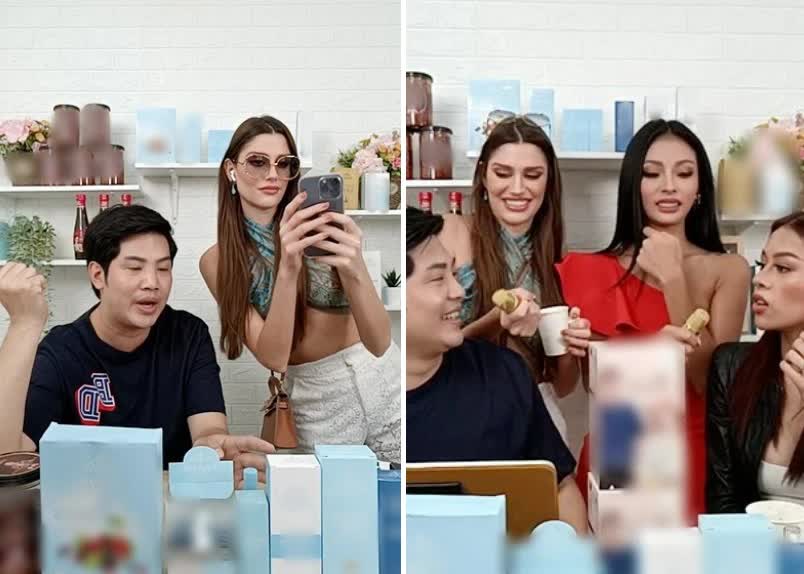 Chủ tịch Nawat ép dàn hoa hậu và thí sinh Miss Grand livestream bán đồ ăn vặt, tính điểm dựa vào chốt đơn, netizen: 'Lố và hết giá trị' - Ảnh 4. Chủ tịch Nawat ép dàn hoa hậu và thí sinh Miss Grand livestream bán đồ ăn vặt, tính điểm dựa vào chốt đơn, netizen: 'Lố và hết giá trị' - Ảnh 4.