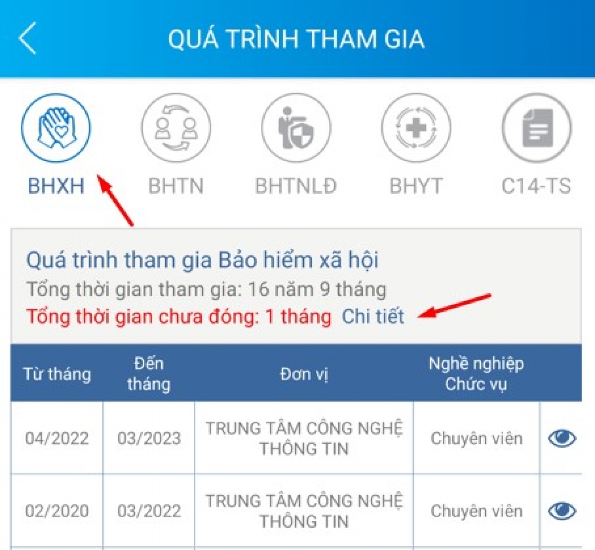 Bổ sung tính năng thời gian chưa đóng BHXH trên VssID - Ảnh 1. Bổ sung tính năng thời gian chưa đóng BHXH trên VssID - Ảnh 1.