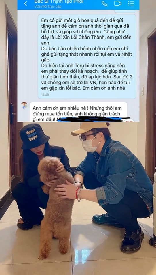 Vợ chồng Bà Nhân Vlog đã về Nhật Bản gấp, hé lộ tin nhắn với bác sĩ Thịnh sau drama thụ tinh nhân tạo - Ảnh 3.