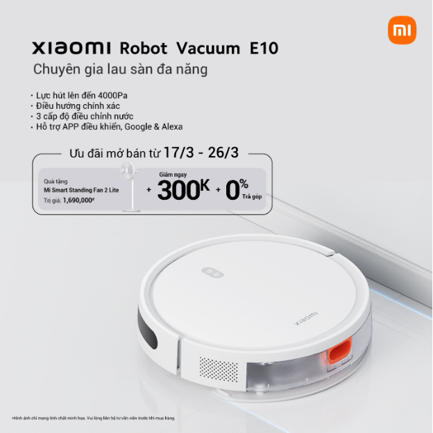 Ngoài mức giá chỉ 6 triệu, lực hút mạnh chính là lý do khiến bạn nên sỡ hữu robot hút bụi Xiaomi E10 - Ảnh 4.