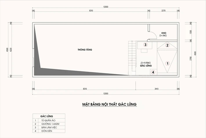 Cải tạo nhà cấp 4 có diện tích 54m² vừa cho gia đình 4 người ở thoải mái vừa có thể kinh doanh - Ảnh 2.