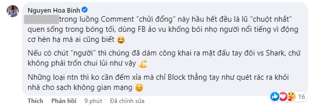 Shark Bình gọi anti-fan của Phương Oanh là &quot;chuột nhắt&quot;, thách ra mặt đấu tay đôi với &quot;cá mập&quot; - Ảnh 2.