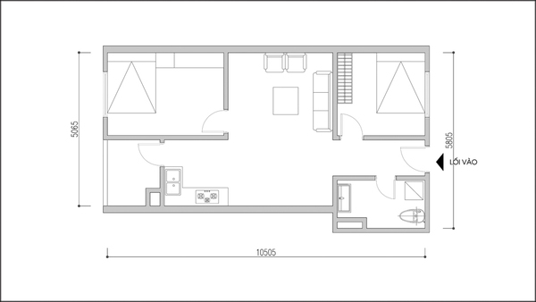 Bố trí nội thất căn hộ có diện tích 61m² với phong cách nhẹ nhàng - Ảnh 1.