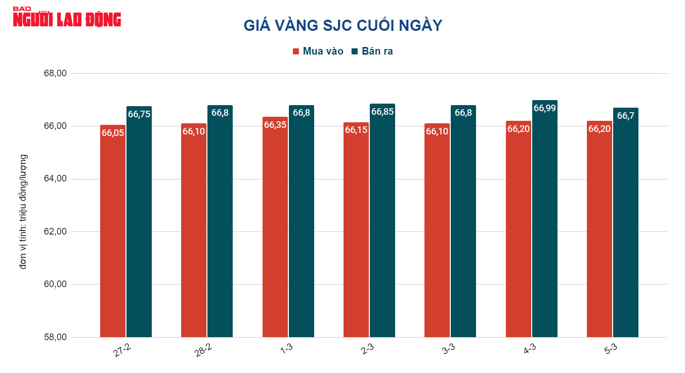 Giá vàng hôm nay 6-3: Đến lượt vàng SJC giảm giá mạnh - Ảnh 2.