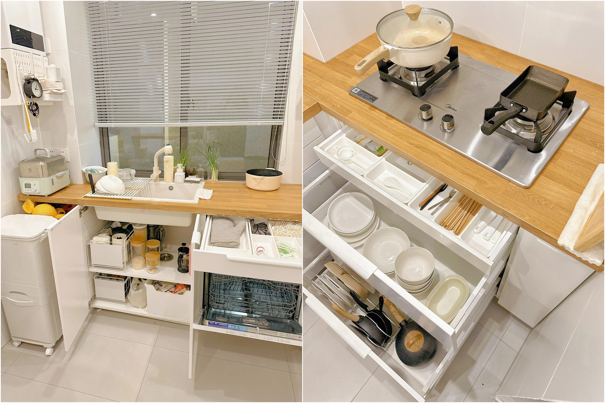 Mẹ đảm khéo thiết kế căn hộ nhỏ 43m² thành không gian sống ấm cúng đốn tim người nhìn - Ảnh 6. Mẹ đảm khéo thiết kế căn hộ nhỏ 43m² thành không gian sống ấm cúng đốn tim người nhìn - Ảnh 6.