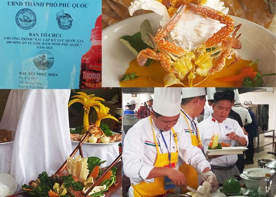 Xác lập kỷ lục 100 món ăn từ ghẹ Hàm Ninh - Phú Quốc - Ảnh 1.