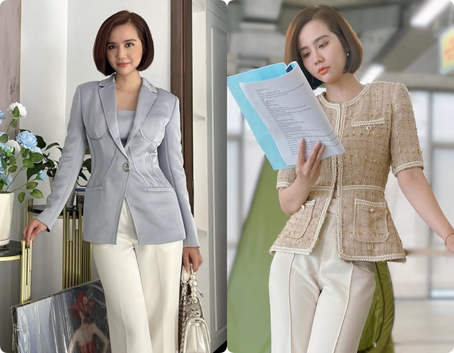 Gu chọn blazer của nữ chính phim Việt - Ảnh 2.