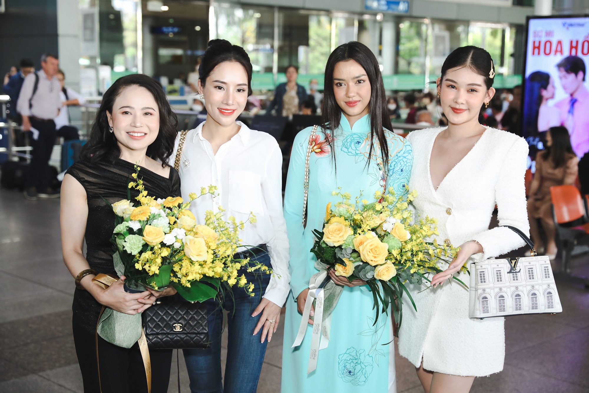 Miss Universe Thailand đến Việt Nam: Đọ sắc cùng Hoa hậu Ngân Anh tại sân bay, ghi điểm với fan vì điều này - Ảnh 7.