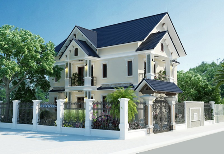 Mẫu nhà 2 tầng mái nhật tại Can Lộc
