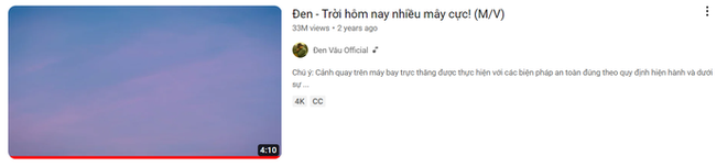 MV Trời Hôm Nay Nhiều Mây Cực của Đen Vâu đã bị ẩn - Ảnh 1.