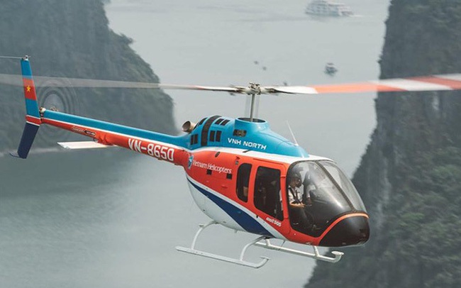 Rơi máy bay trực thăng chở 5 người ở vùng biển Hải Phòng - Quảng Ninh
