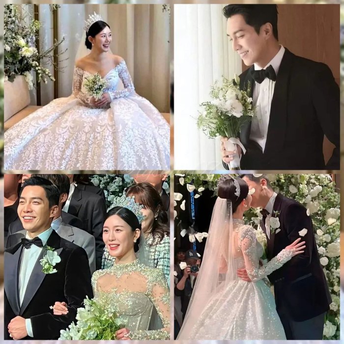 Váy cưới của vợ Lee Seung Gi: Bồng bềnh điệu đà, ghi điểm nhờ những khoảng hở tinh tế - Ảnh 1.