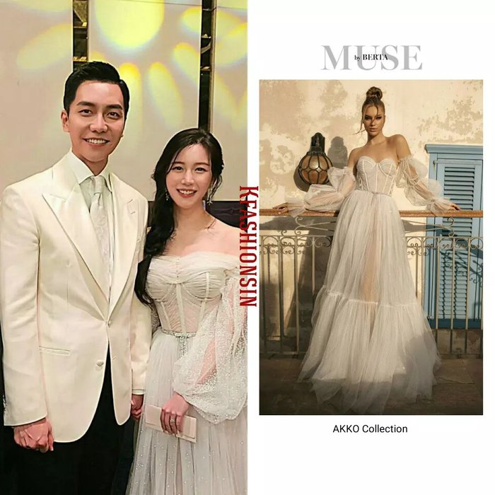 Váy cưới của vợ Lee Seung Gi: Bồng bềnh điệu đà, ghi điểm nhờ những khoảng hở tinh tế - Ảnh 4.