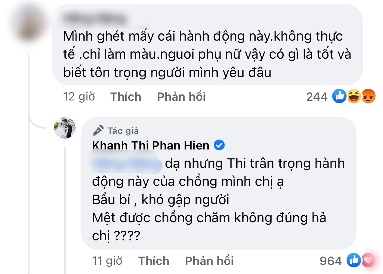 Phan Hiển bị nói 'làm màu' khi cúi người đi giày cho vợ, Khánh Thi lên tiếng tỏ rõ quan điểm - Ảnh 3.