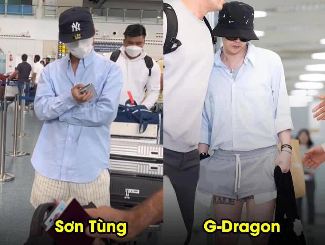 Sơn Tùng lại bị tố bắt chước G-Dragon mặc 'quần ngủ' ra sân bay, lần này có hợp lý? - Ảnh 1.