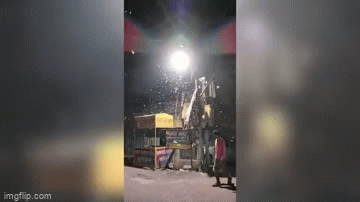 Cảnh tượng gây hoang mang ở Ấn Độ: Sinh vật lạ từ trên trời rơi xuống, người dân sợ hãi đóng cửa ở trong nhà - Ảnh 1. Cảnh tượng gây hoang mang ở Ấn Độ: Sinh vật lạ từ trên trời rơi xuống, người dân sợ hãi đóng cửa ở trong nhà - Ảnh 1.