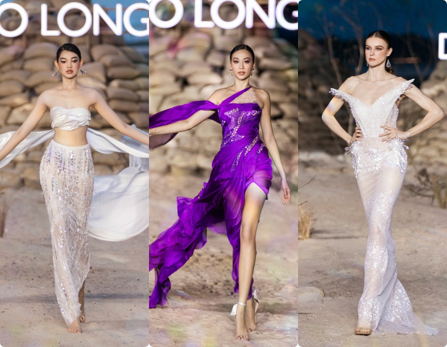 Võ Hoàng Yến sang trọng quyến rũ diện váy lụa lệch vai