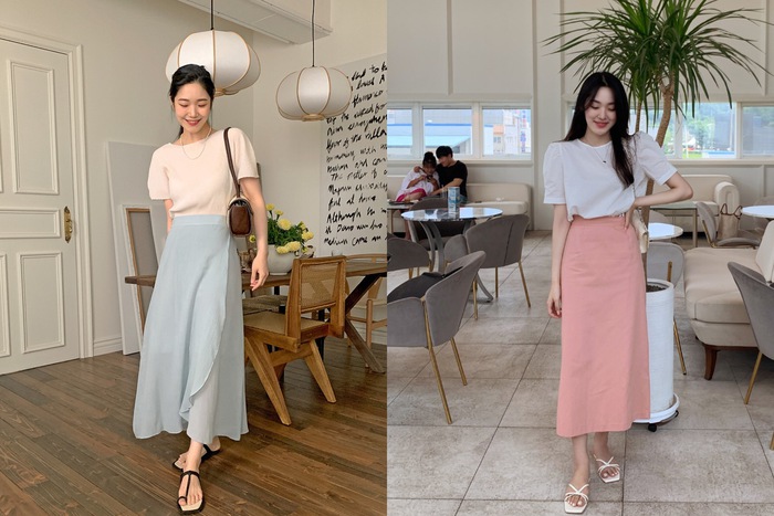 4 kiểu áo thêm ý tưởng sang xịn với chân váy dài - Ảnh 2. 4 kiểu áo thêm ý tưởng sang xịn với chân váy dài - Ảnh 2.