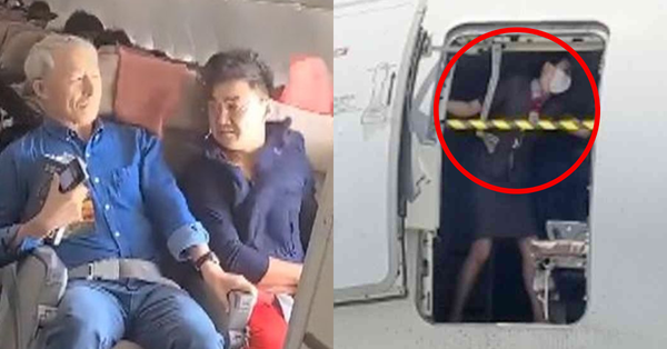 Vụ khách tự mở cửa thoát hiểm máy bay: Khoảnh khắc ghi lại phản ứng của nữ tiếp viên hàng không 