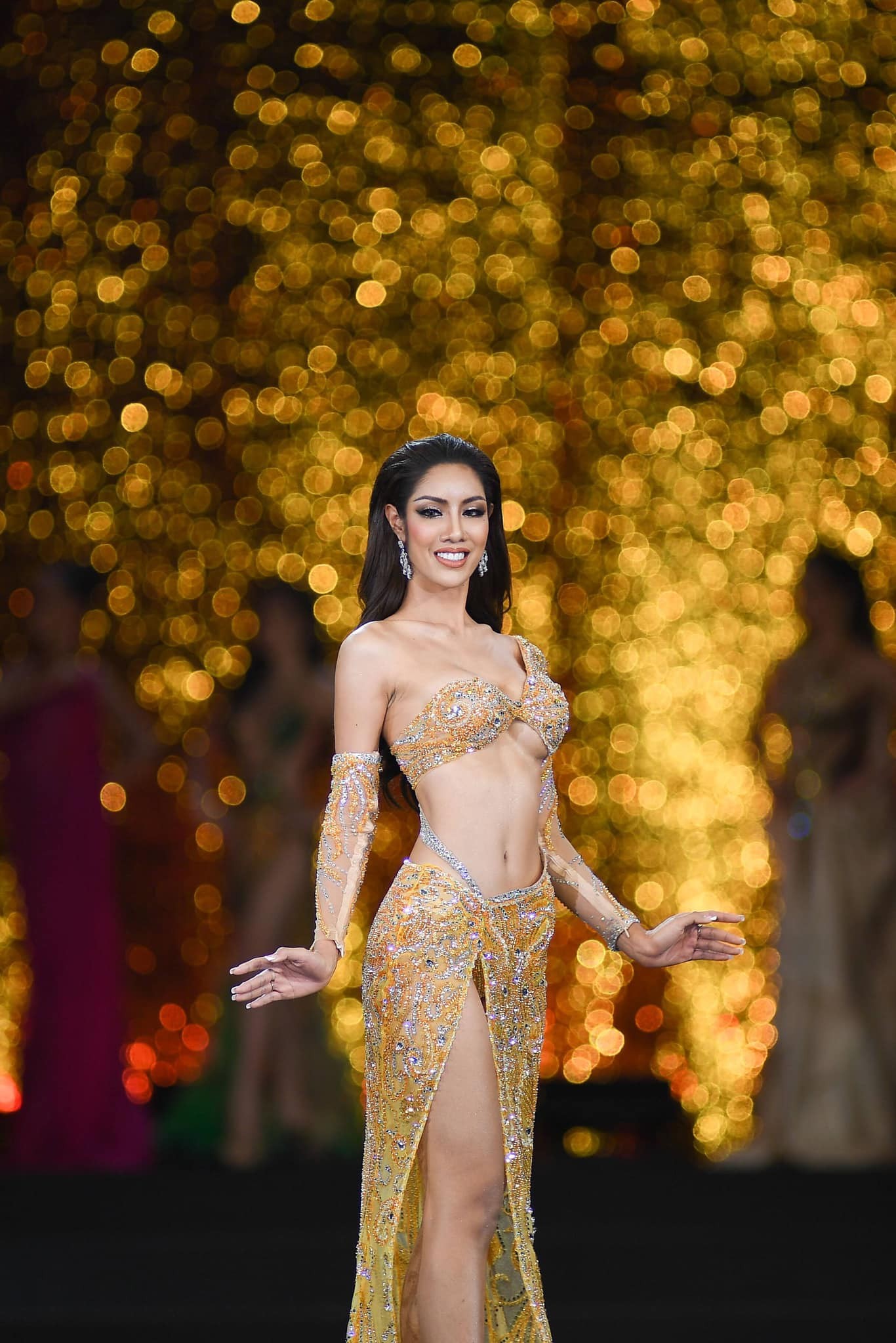 Màn trình diễn váy dạ hội của Hoa, Á hậu Hòa bình Thái Lan - Ảnh 12.