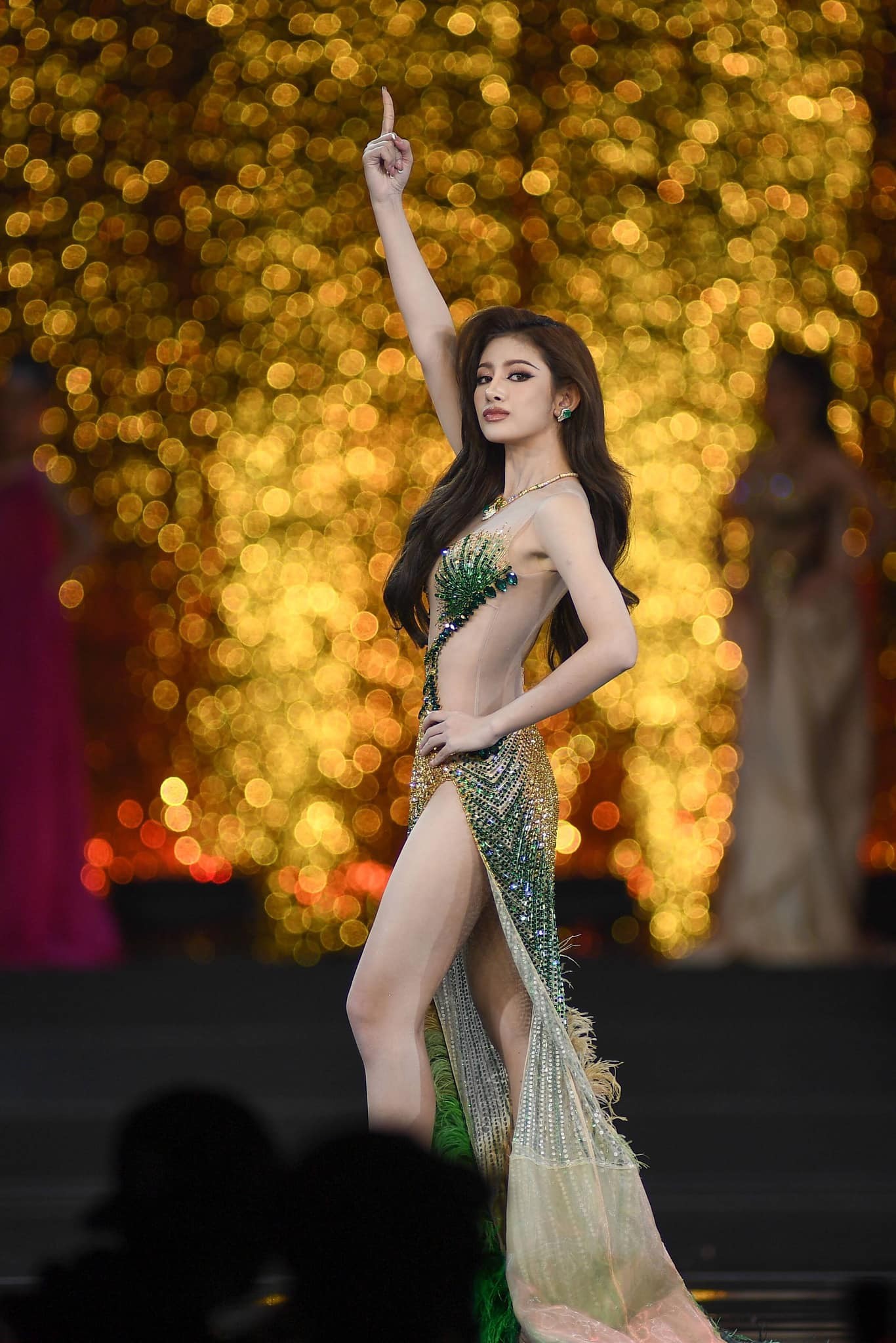 Màn trình diễn váy dạ hội của Hoa, Á hậu Hòa bình Thái Lan - Ảnh 6.