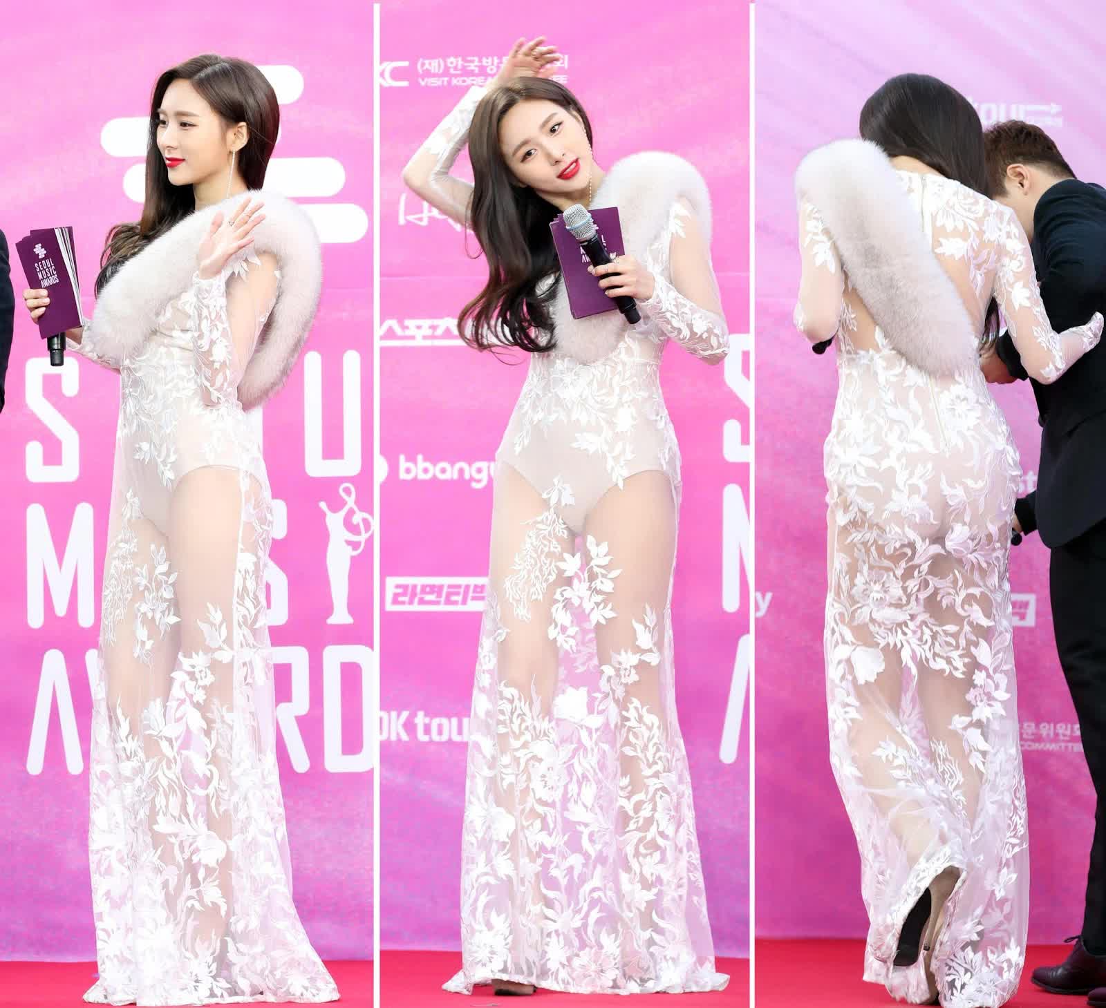 Sao Hàn nhận gạch đá vì mặc hở: Jennie o ép vòng 1, Momo như mặc váy ngủ, Lee Sung Kyung dính sự cố nội y - Ảnh 3.