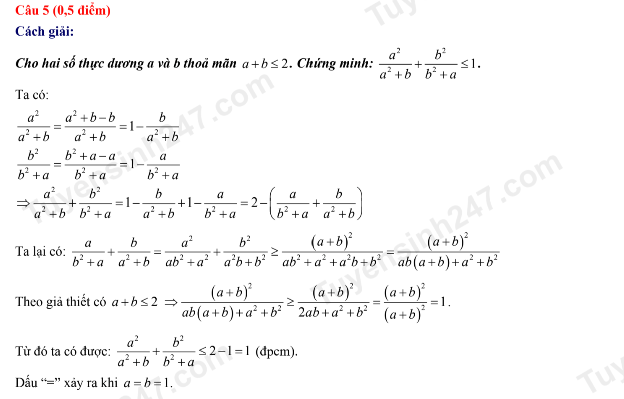 Gợi &yacute; đ&aacute;p &aacute;n đề thi tuyển sinh lớp 10 m&ocirc;n To&aacute;n tại H&agrave; Nội năm 2023 - Ảnh 3.