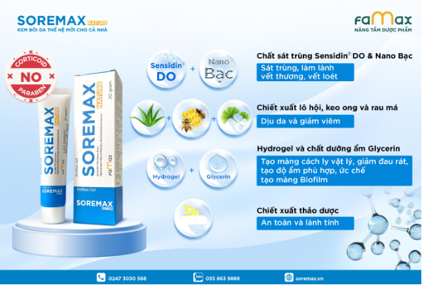 Kem bôi da Soremax Nature an toàn và lành tính cho trẻ sơ sinh - Ảnh 2.