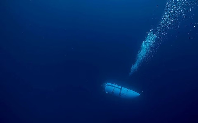 Tìm kiếm tàu lặn tham quan xác tàu Titanic bị mất tích:  Phát hiện âm thanh dưới đáy biển - Ảnh 1.