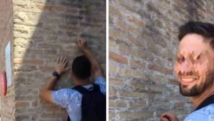 Italy truy tìm và trừng phạt du khách vẽ bậy lên  bức tường Đấu trường La Mã - Ảnh 2.