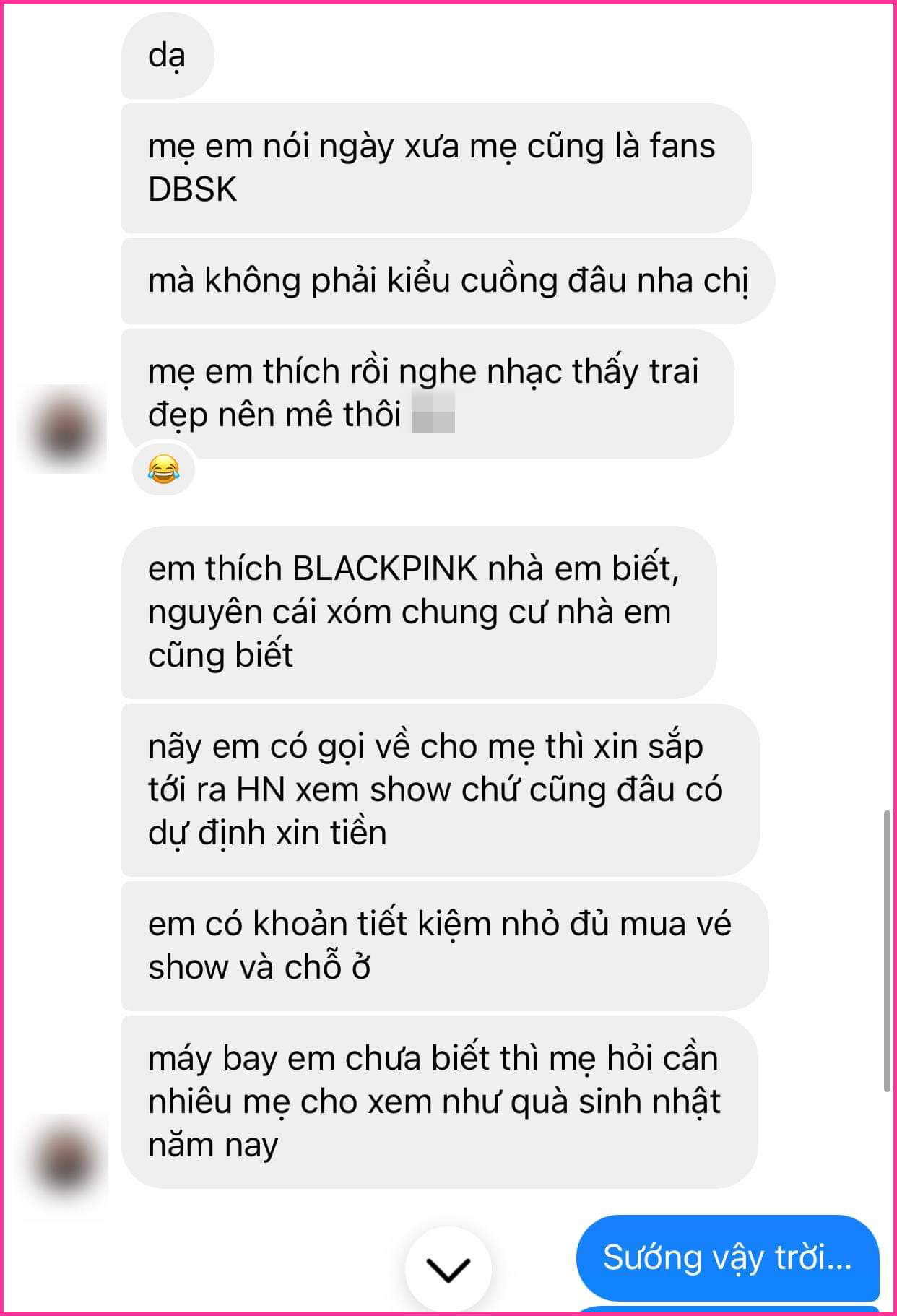Người mẹ 8x chuyển thẳng 13 triệu để con được xem BLACKPINK tại Hà Nội và lời dặn dò đằng sau - Ảnh 3. Người mẹ 8x chuyển thẳng 13 triệu để con được xem BlackPink tại Hà Nội và lời dặn dò đằng sau - Ảnh 3.