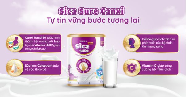 Sica Sure Canxi - Giải pháp cho mẹ tự tin nuôi con cao lớn khoẻ mạnh - Ảnh 3.