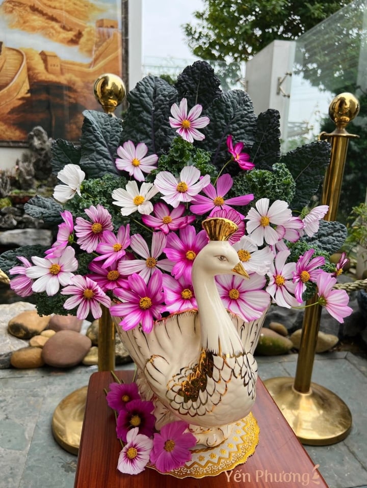 Đã mắt ngắm những bó 'hoa' lạ được cắm từ rau củ vườn nhà của mẹ đảm Quảng Ninh - Ảnh 4.