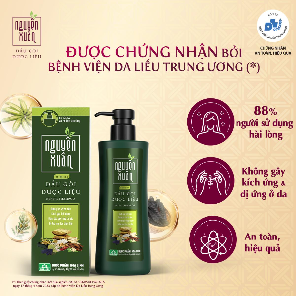 Dầu gội dược liệu Nguyên Xuân được chứng nhận bởi Bệnh viện Da Liễu Trung Ương - Ảnh 1.