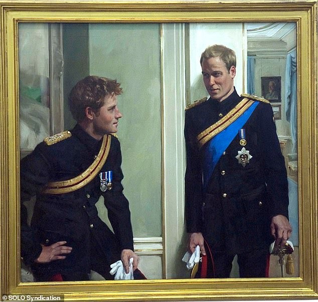Bức tranh vẽ anh em William và Harry bị loại bỏ - Ảnh 1.