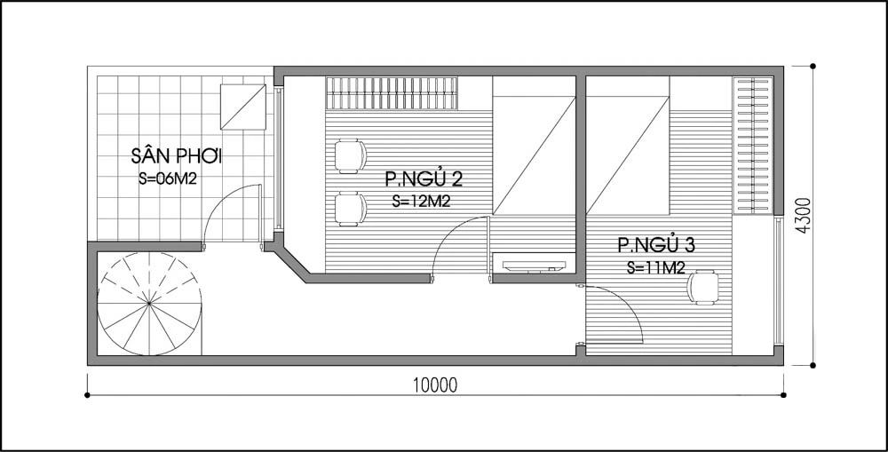 Tư vấn cải tạo và bố trí nội thất ngôi nhà 43m² từ 2 thành 3 phòng ngủ - Ảnh 3.