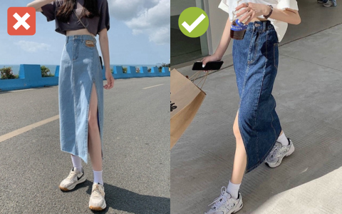 Chân váy denim dài đang hot nhưng có 4 kiểu bạn không nên mua - Ảnh 2.