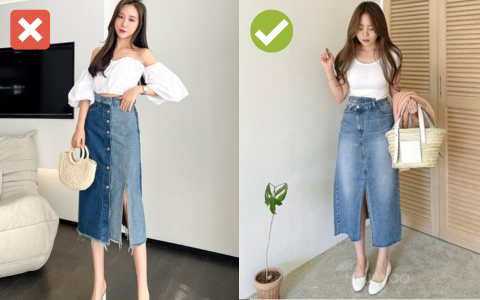 5 ý tưởng phối chân váy jean đang cực hot – MM Outfit