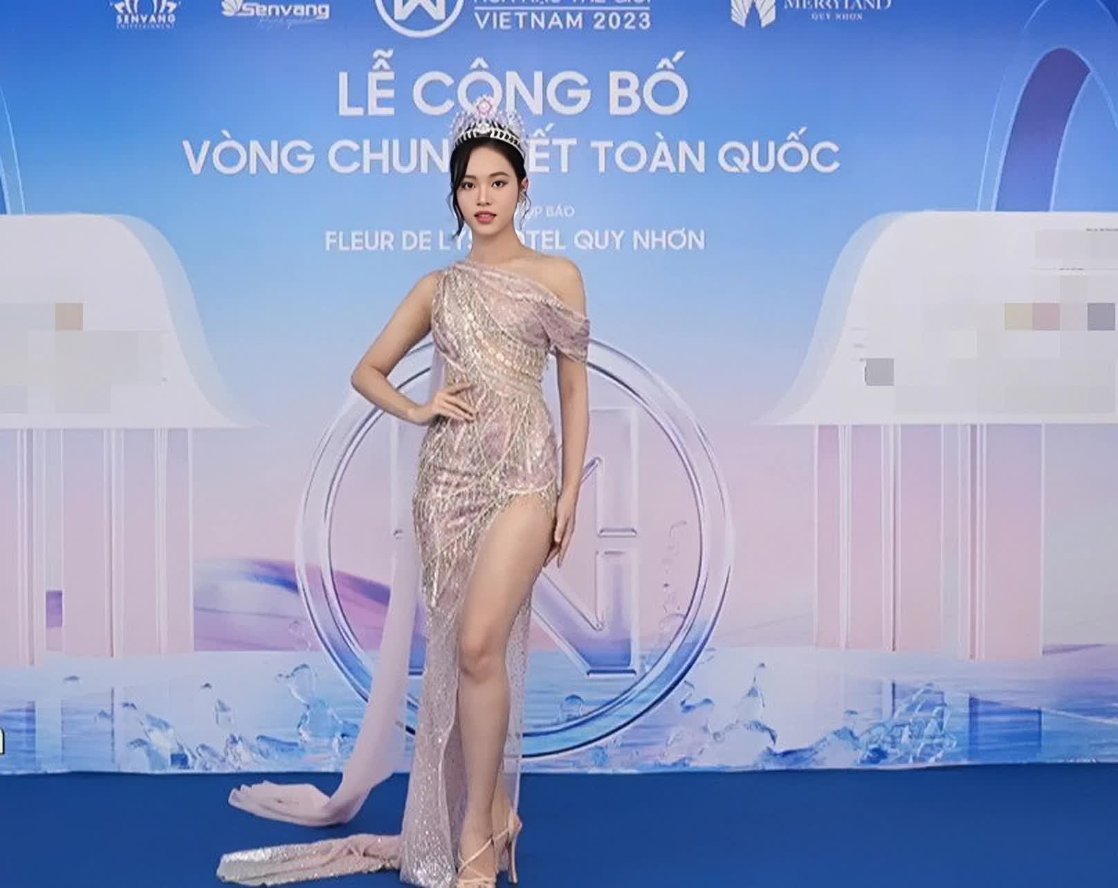 Thảm đỏ lễ công bố vòng chung kết Miss World Vietnam 2023: Màn đọ sắc của Thanh Thủy - Tiểu Vy gây chú ý - Ảnh 7.