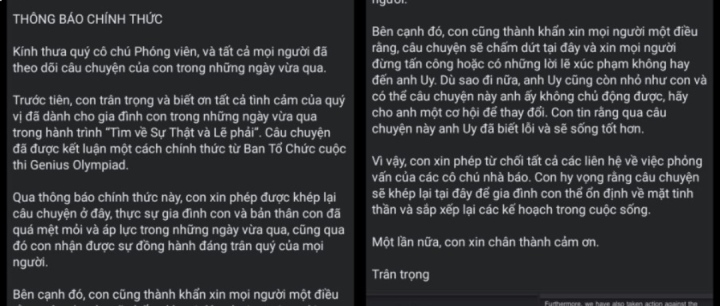 Nữ sinh TP.HCM tố bị 'đánh cắp' bài thi ở Genius Olympiad: Sở GD&ĐT yêu cầu làm rõ trách nhiệm - Ảnh 1.