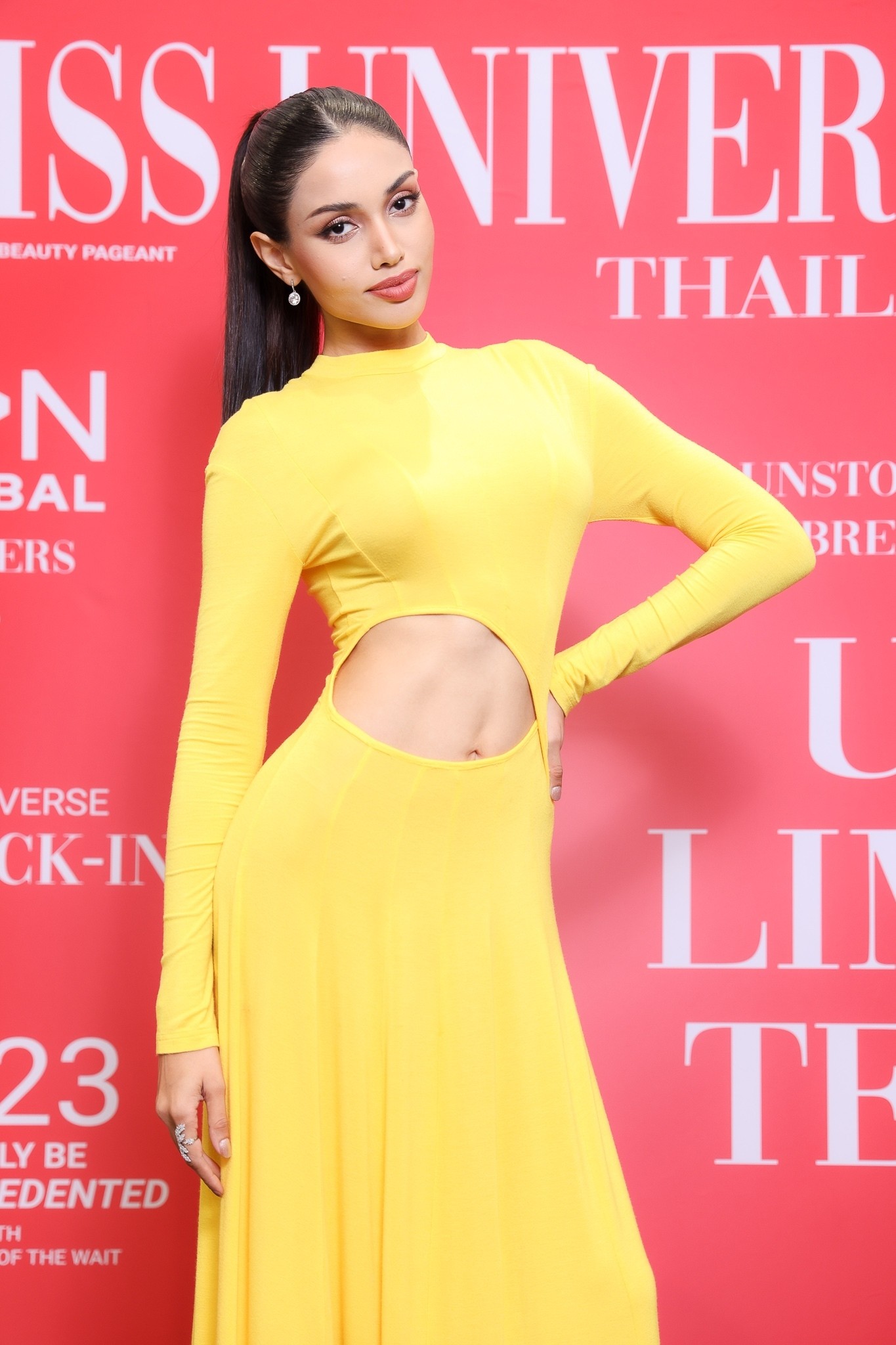 Dàn thí sinh Hoa hậu Hoàn vũ Thái Lan mặc hở bạo - Ảnh 8.