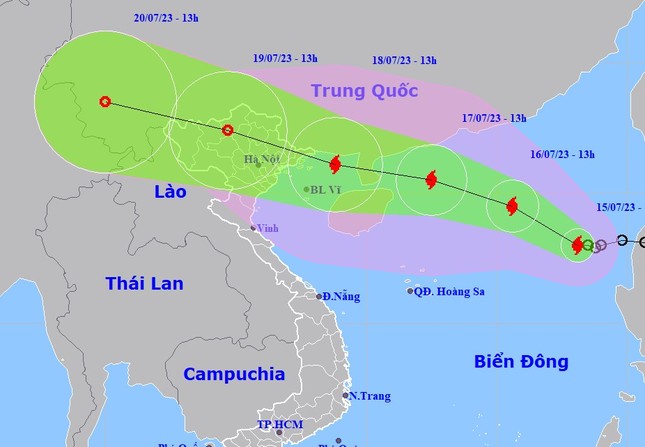 Bão số 1 có thể rất mạnh, hướng về vịnh Bắc Bộ - Ảnh 1.