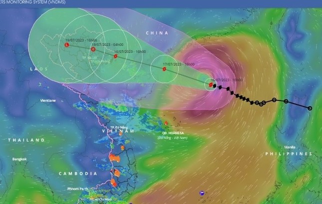 Bão Talim tăng 3 cấp một ngày, hướng về Quảng Ninh – Thái Bình - Ảnh 1.