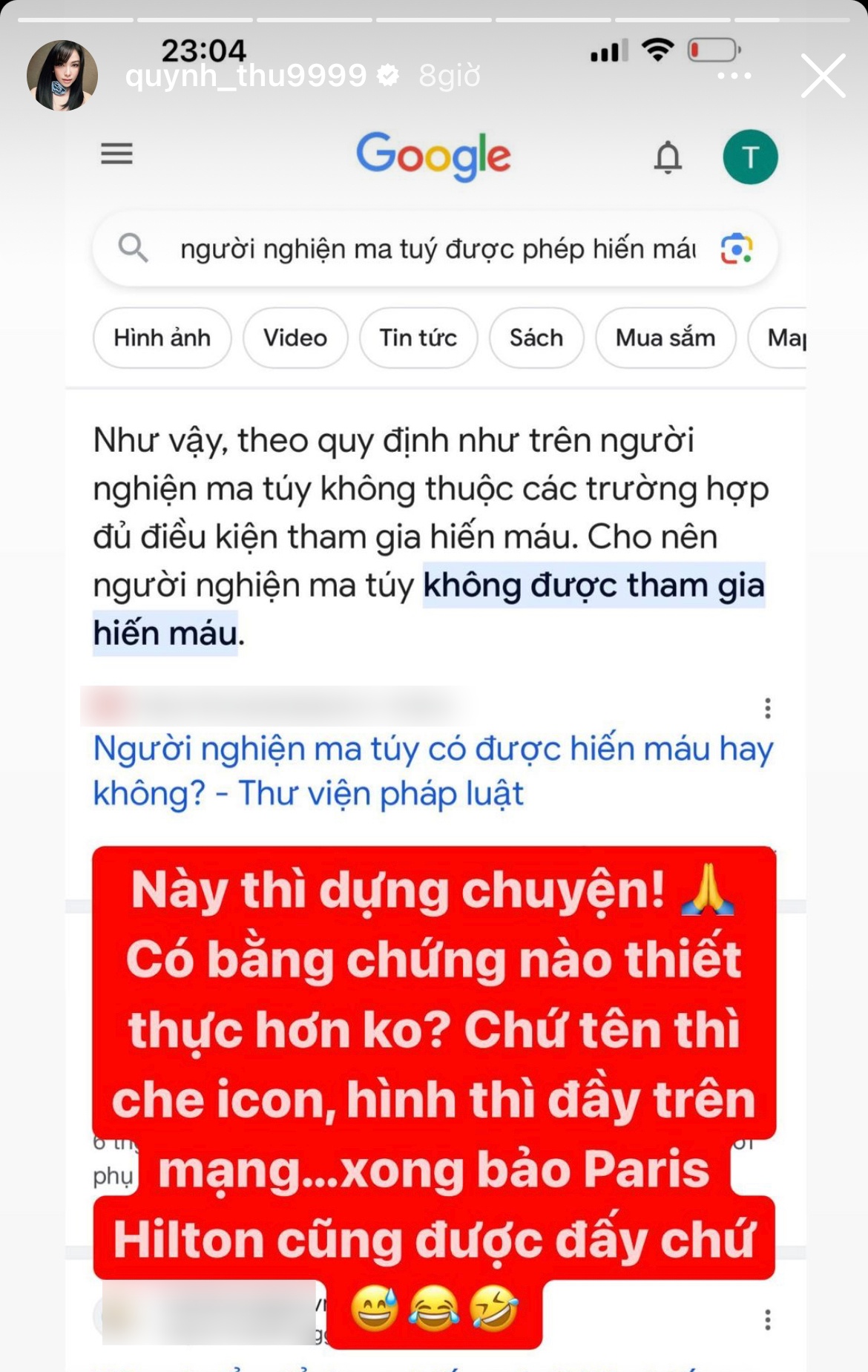 Động thái của Diệp Lâm Anh sau khi Quỳnh Thư lên tiếng về nghi vấn sử dụng chất kích thích - Ảnh 2.