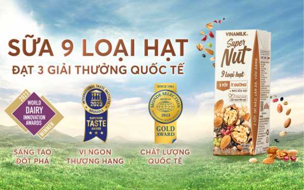 Lập cú &quot;hat trick&quot; giải thưởng thế giới, sữa hạt Vinamilk Super Nut có gì đặc biệt? - Ảnh 1.