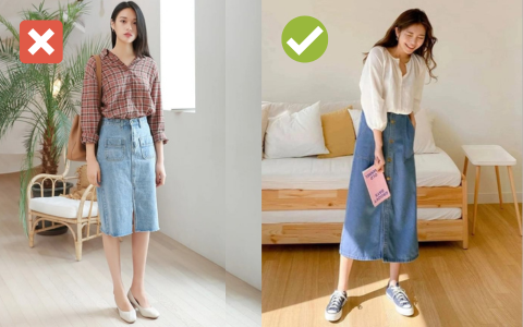 Chân váy denim tuy đẹp nhưng nếu phối không khéo nàng dễ bị chê già - Ảnh 3.