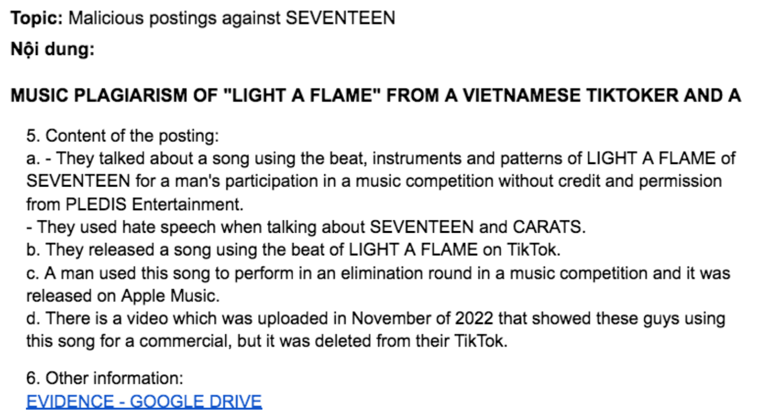 Thành viên Zero9 mang ca khúc đạo nhạc SEVENTEEN thi Vietnam Idol, fan Việt phẫn nộ gửi thư tố cáo đến công ty chủ quản - Ảnh 5.