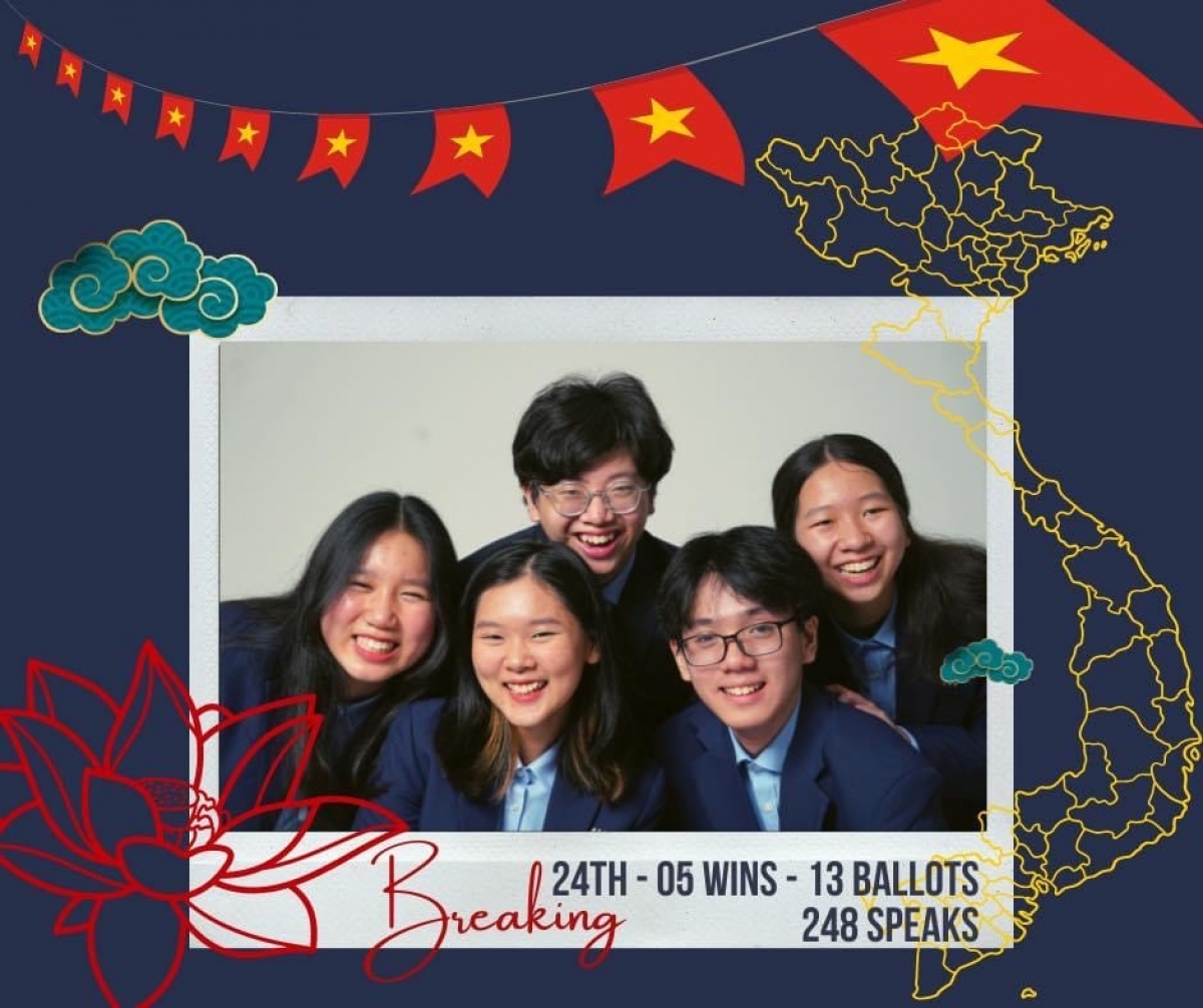 Đội tuyển Việt Nam bước v&agrave;o v&ograve;ng loại trực tiếp giải tranh biện thế giới - Ảnh 1.