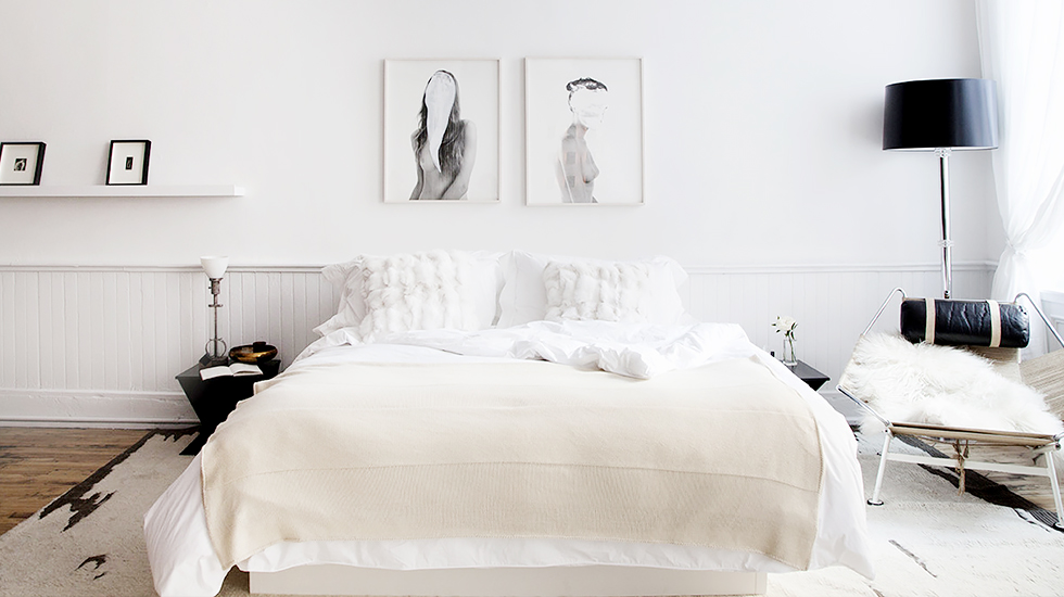 Phòng ngủ trắng với những thiết kế đơn giản nhưng hấp dẫn - Ảnh 4.