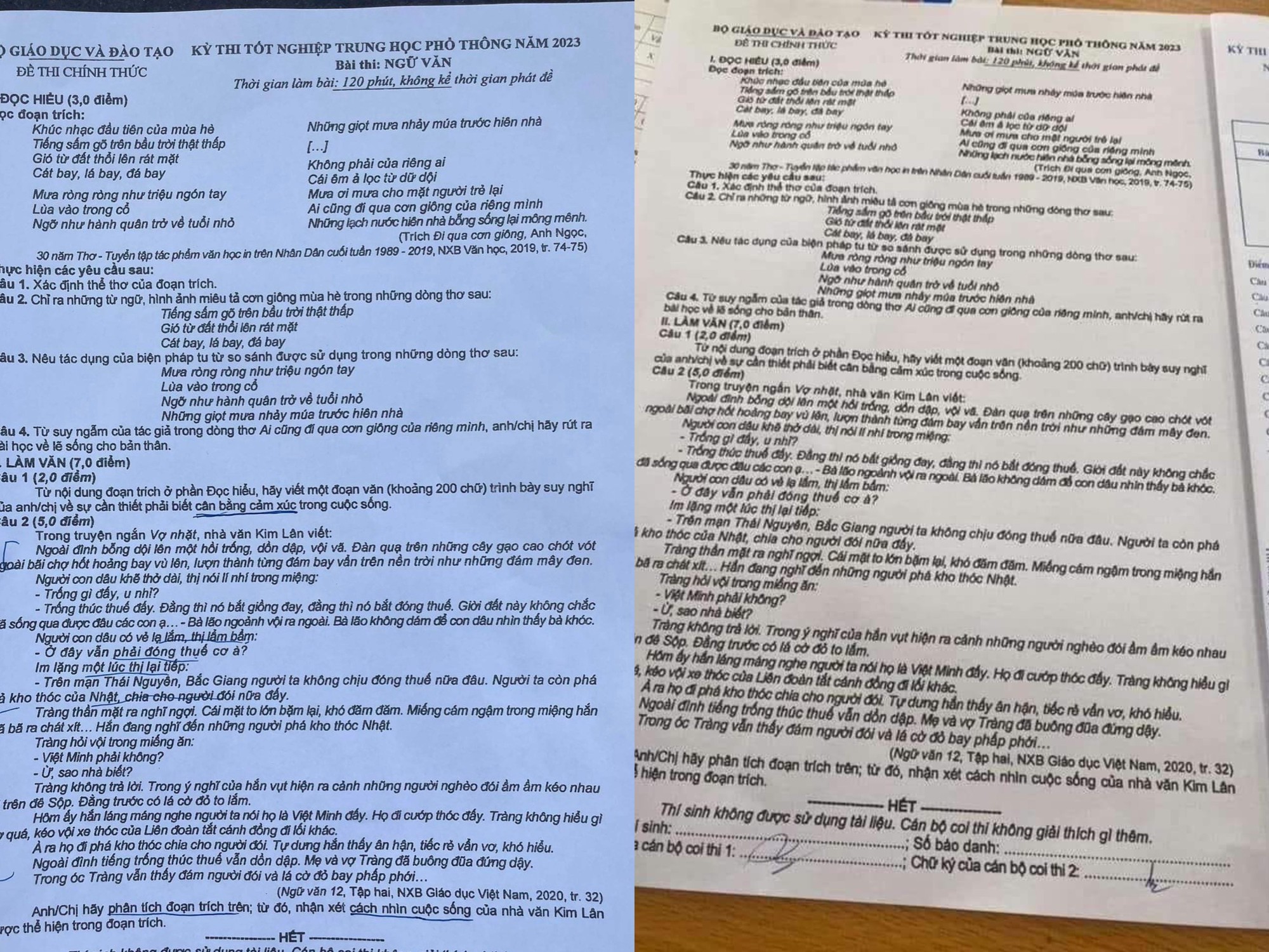 6 l&ugrave;m x&ugrave;m về đề thi tốt nghiệp THPT 2023 - Ảnh 1.